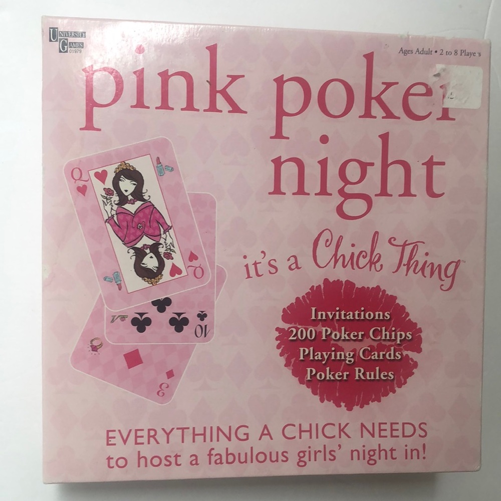 Pink Poker Night It’s A Chick Thing Girl’s Night Out Card Game New Open Box